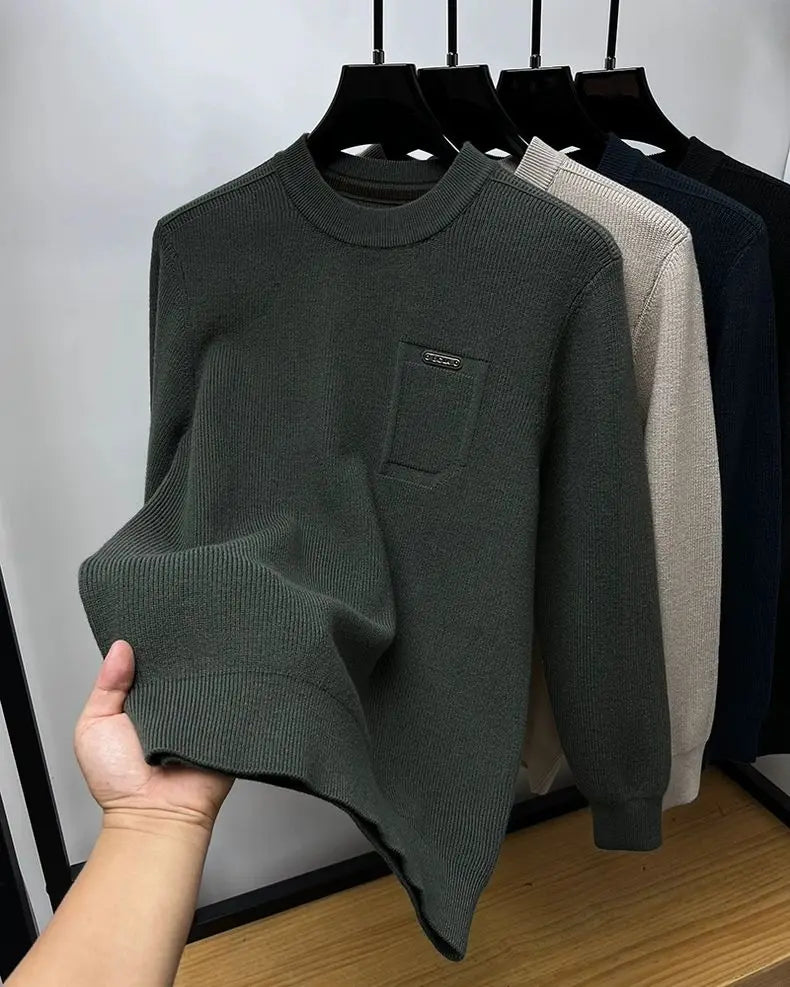 luxury neck solid color
